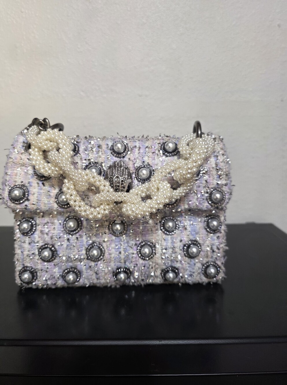 Kurt Geiger London Mini Kensington Tweed bag